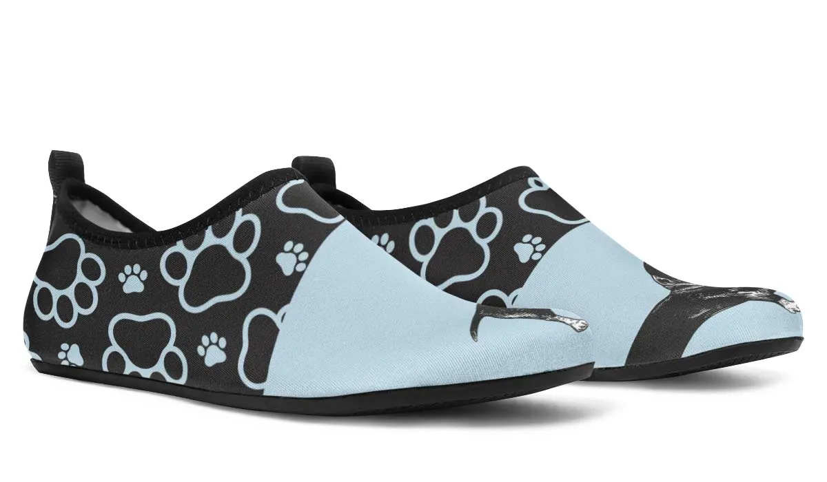 Vintage Dachshund Aqua Barefoot Shoes