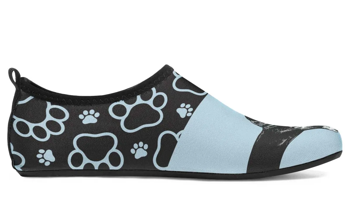 Vintage Dachshund Aqua Barefoot Shoes
