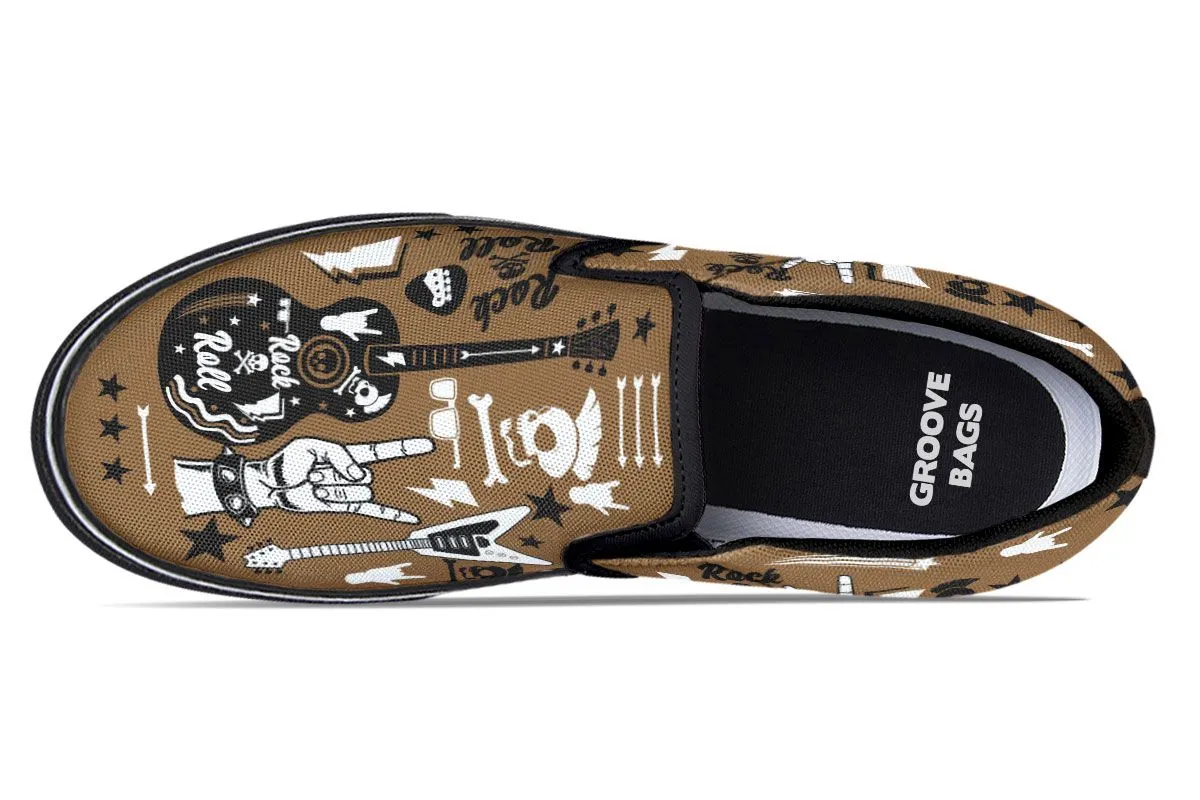 Vintage Guitar Slip-On Shoes