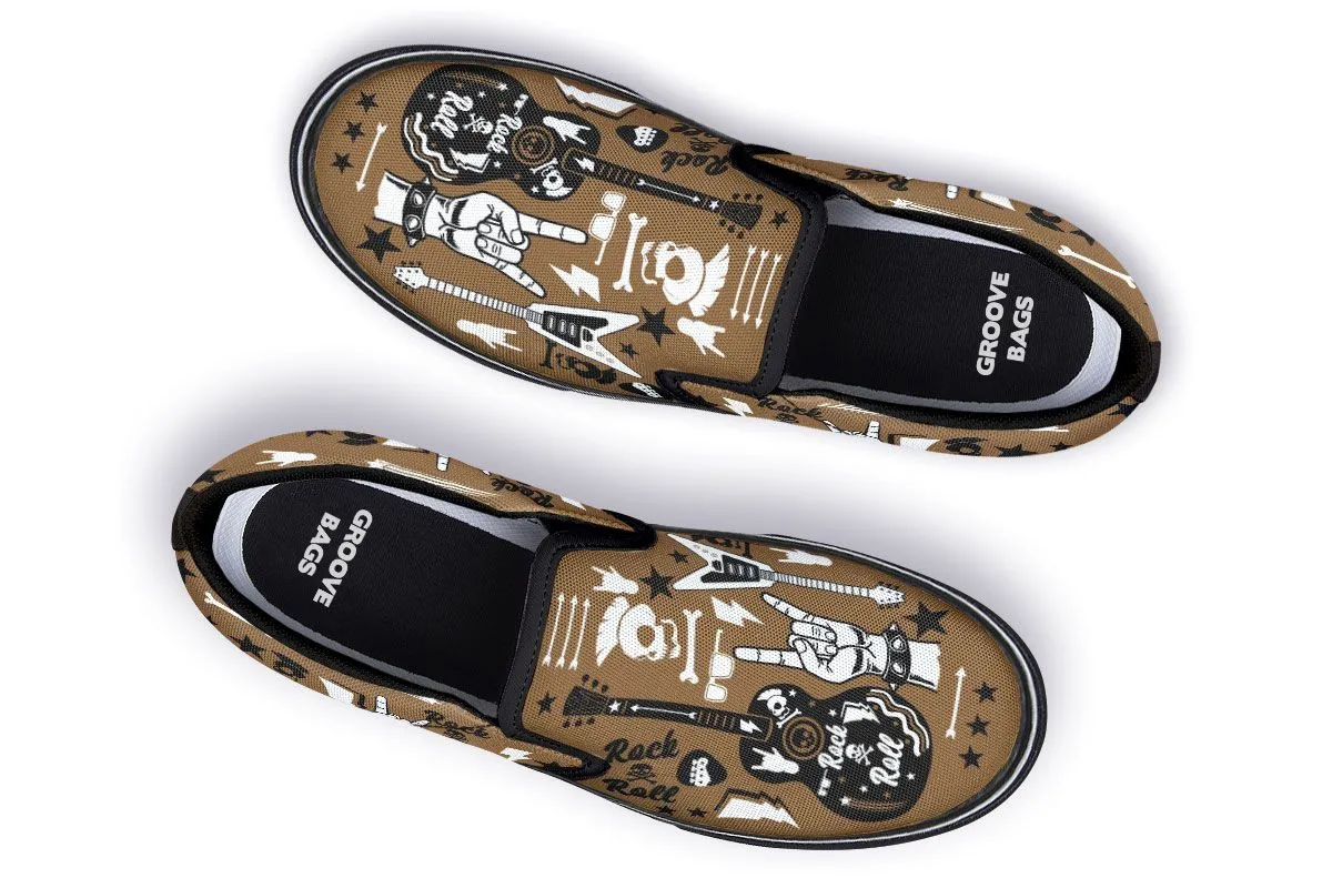 Vintage Guitar Slip-On Shoes
