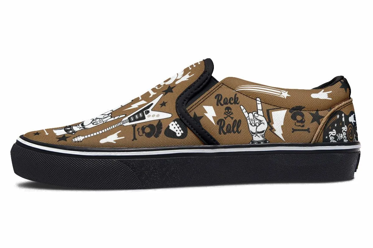Vintage Guitar Slip-On Shoes