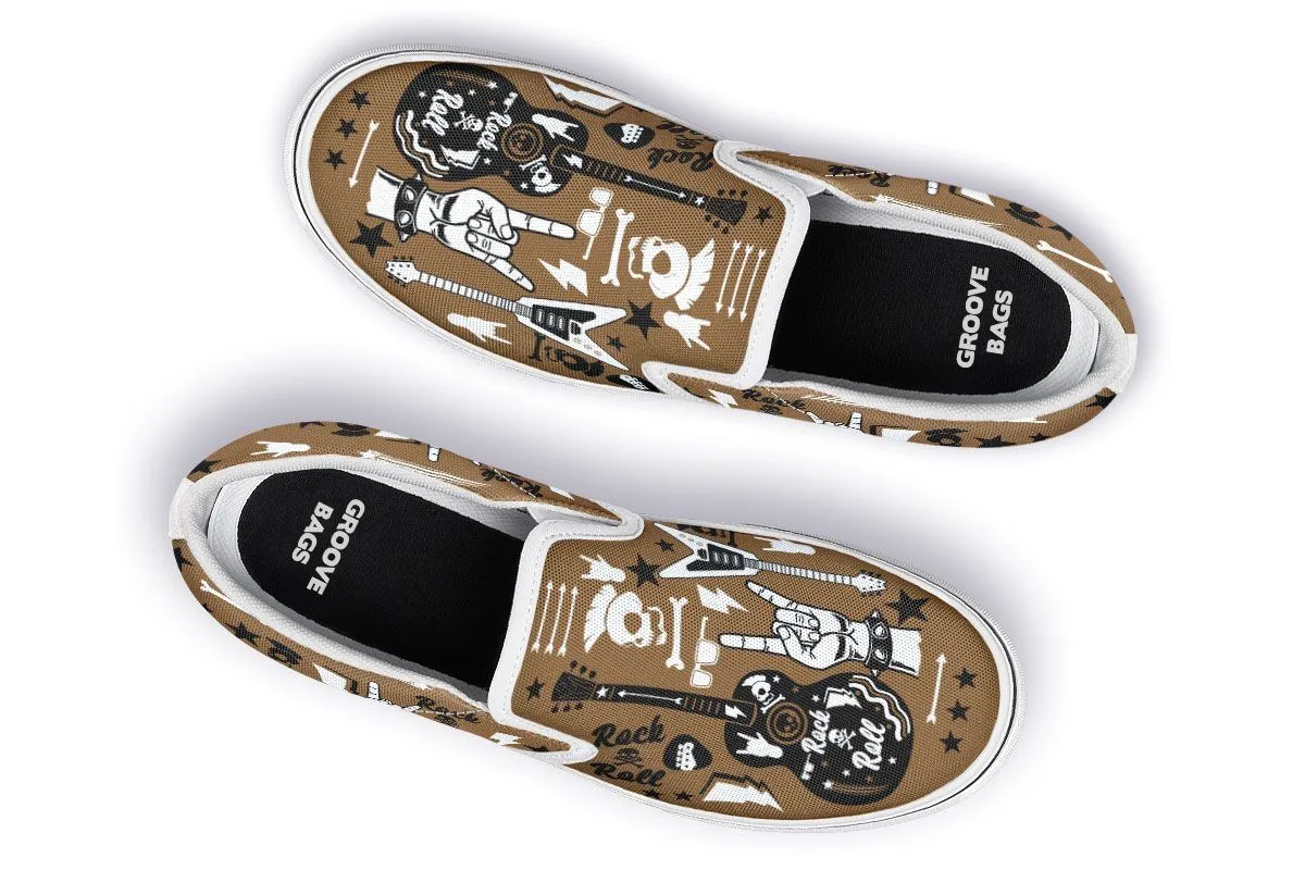 Vintage Guitar Slip-On Shoes