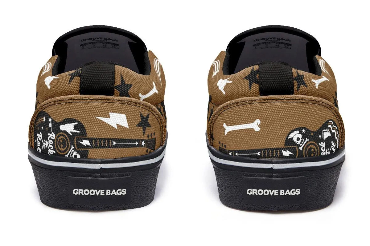 Vintage Guitar Slip-On Shoes