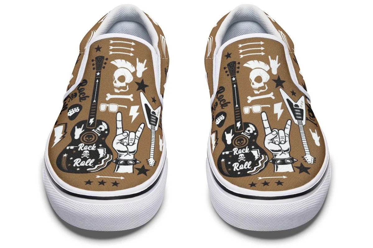 Vintage Guitar Slip-On Shoes