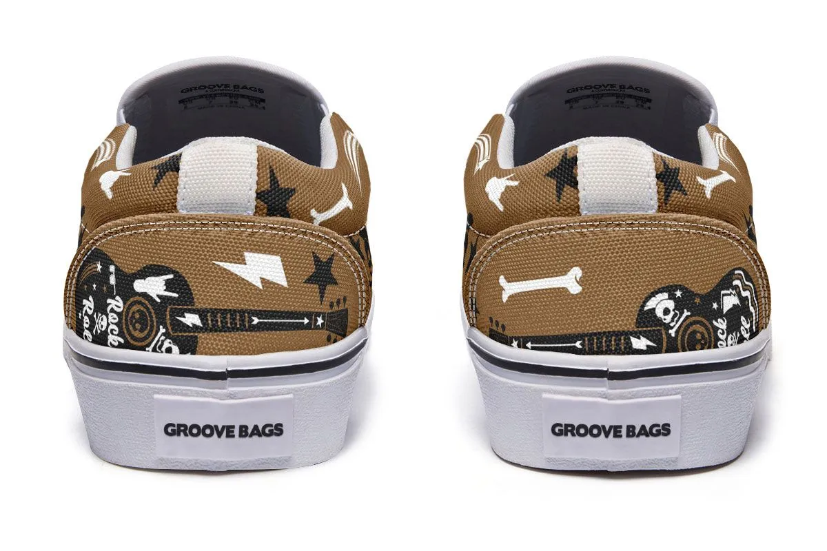 Vintage Guitar Slip-On Shoes