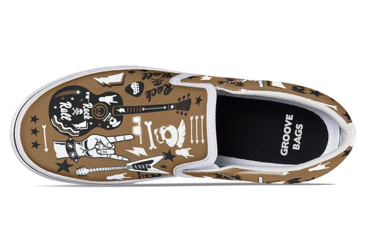 Vintage Guitar Slip-On Shoes