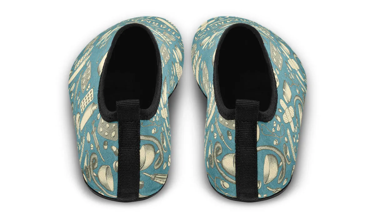 Vintage Pharmacist Aqua Barefoot Shoes