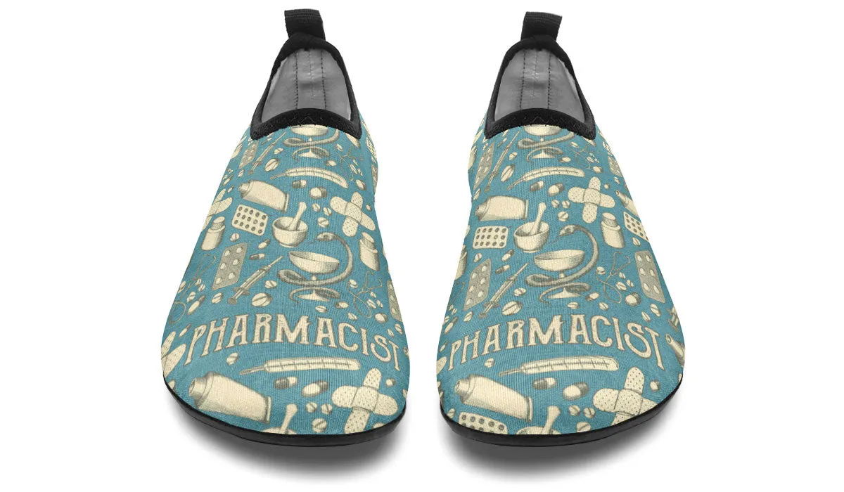 Vintage Pharmacist Aqua Barefoot Shoes