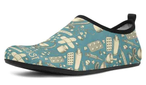 Vintage Pharmacist Aqua Barefoot Shoes