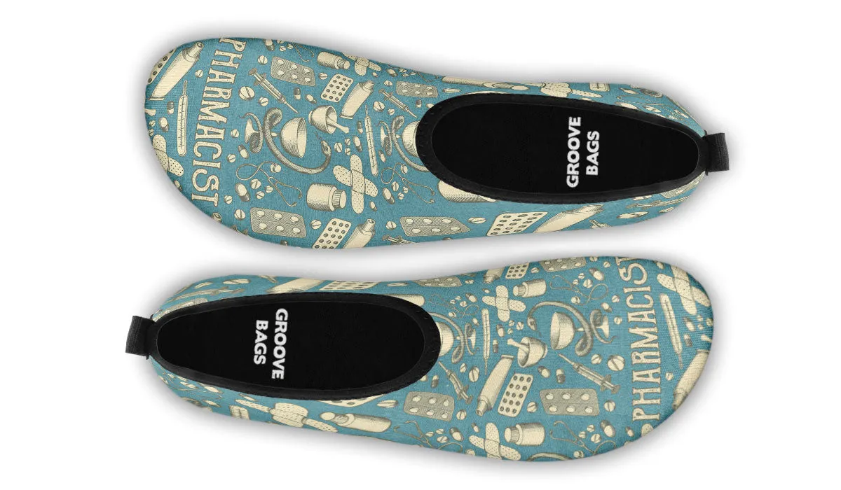 Vintage Pharmacist Aqua Barefoot Shoes