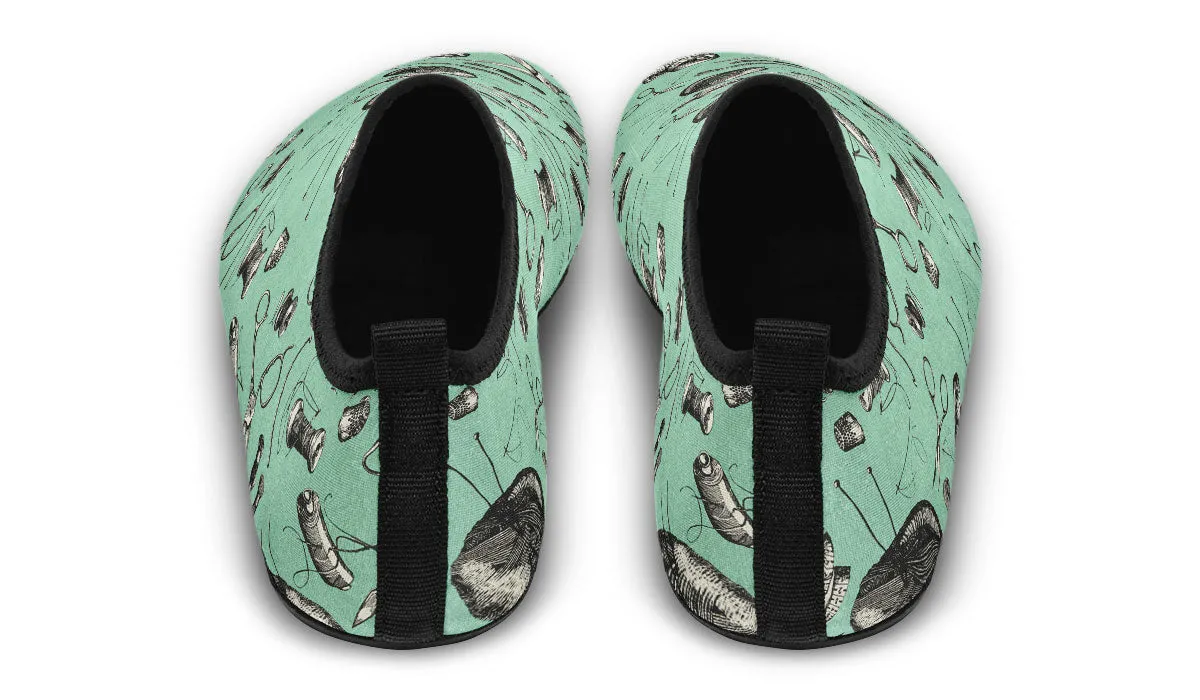 Vintage Sewing Aqua Barefoot Shoes