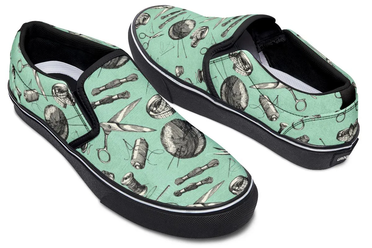 Vintage Sewing Slip-On Shoes