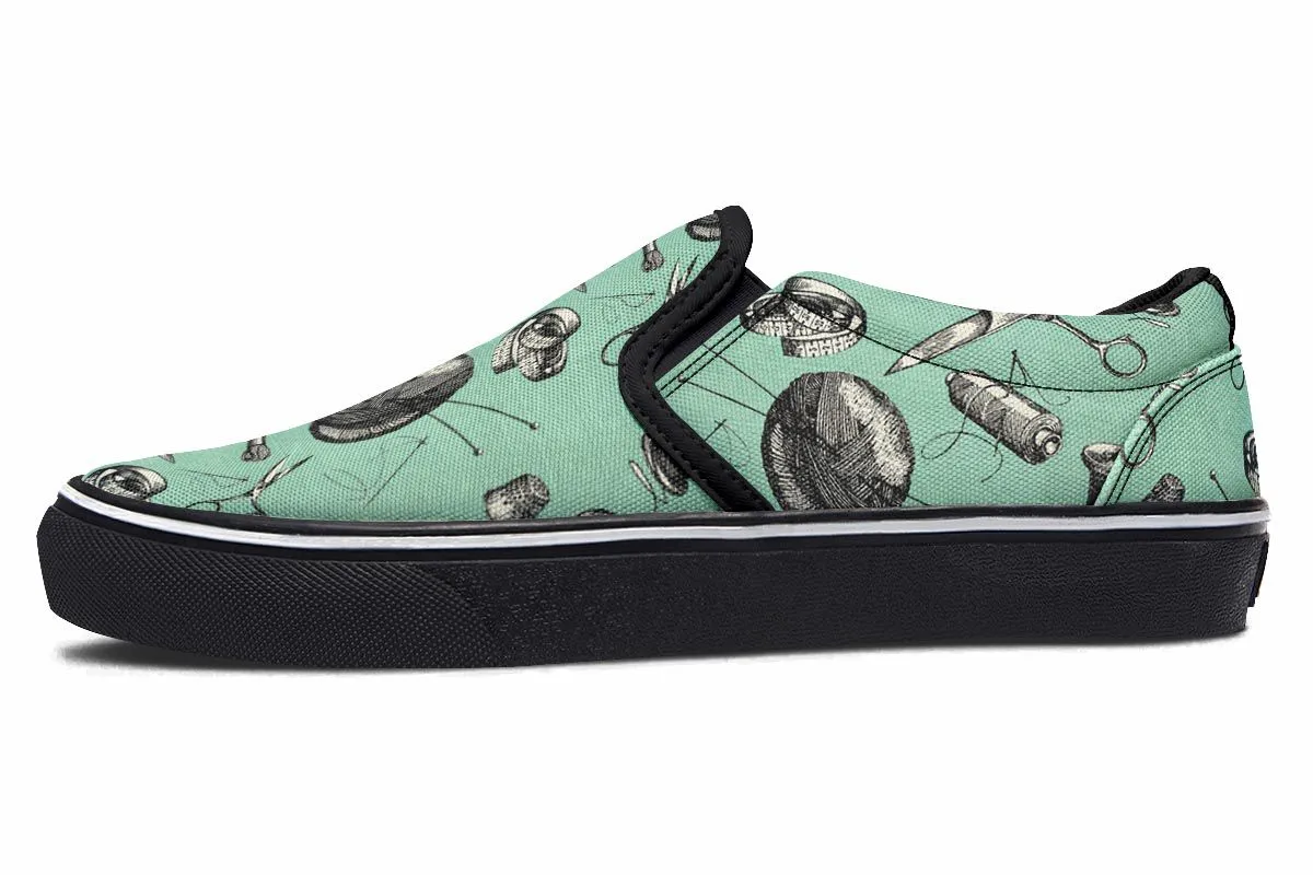 Vintage Sewing Slip-On Shoes