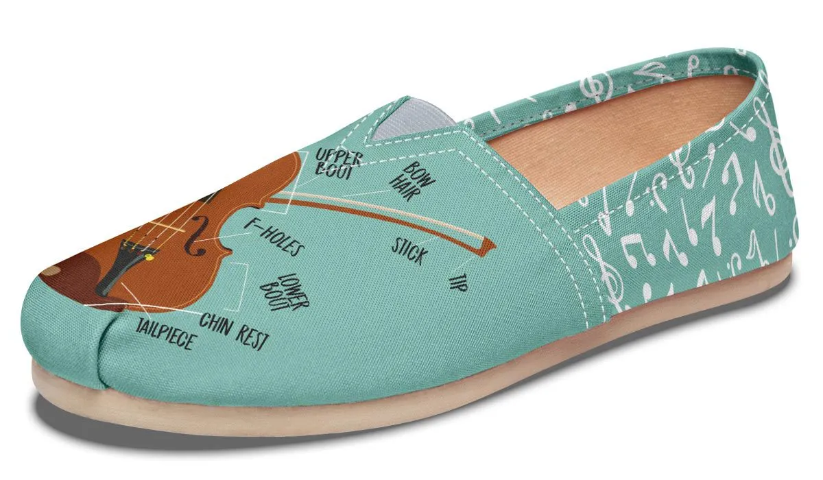 Violin Diagram Casual Shoes