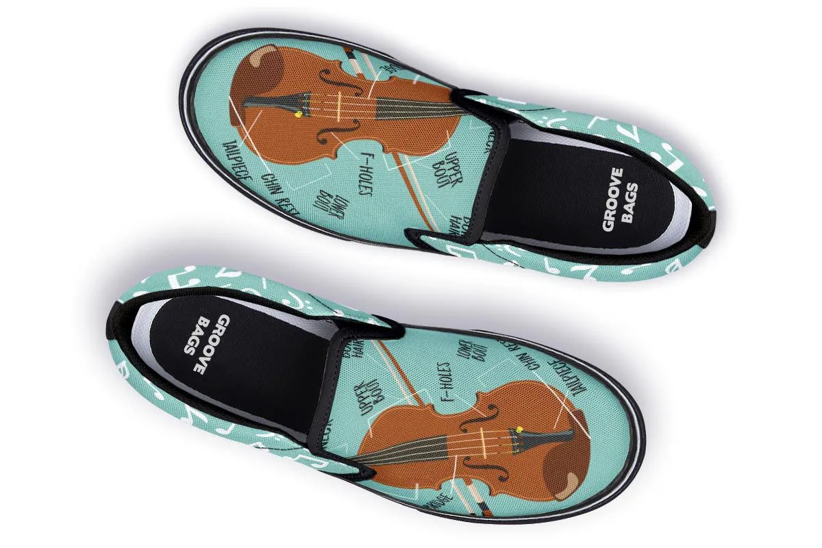 Violin Diagram Slip-On Shoes
