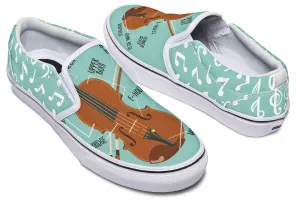 Violin Diagram Slip-On Shoes