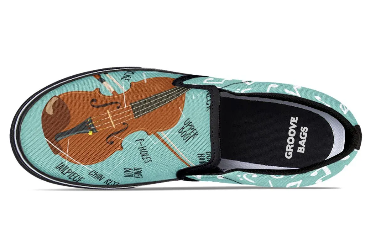 Violin Diagram Slip-On Shoes