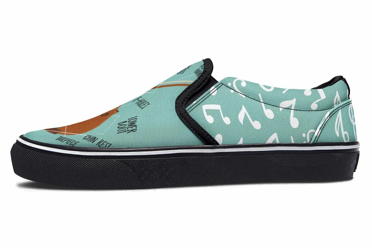Violin Diagram Slip-On Shoes