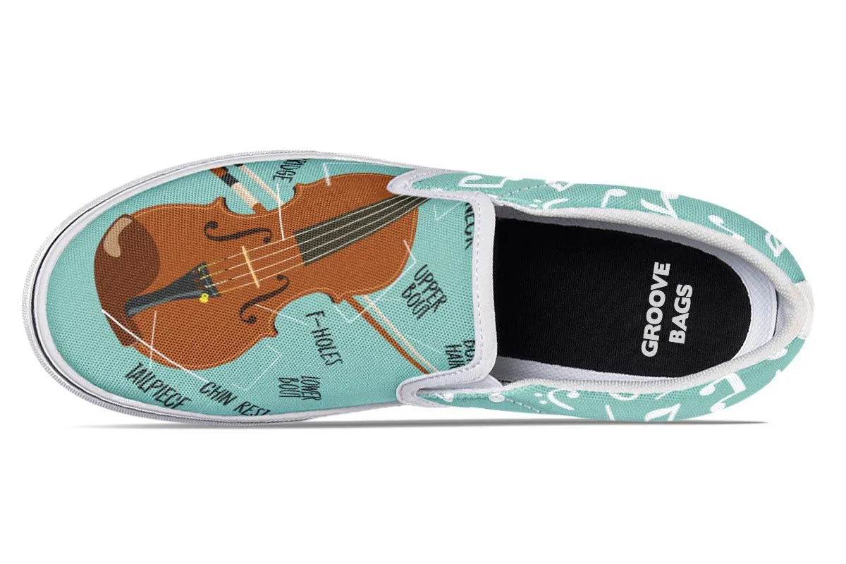 Violin Diagram Slip-On Shoes