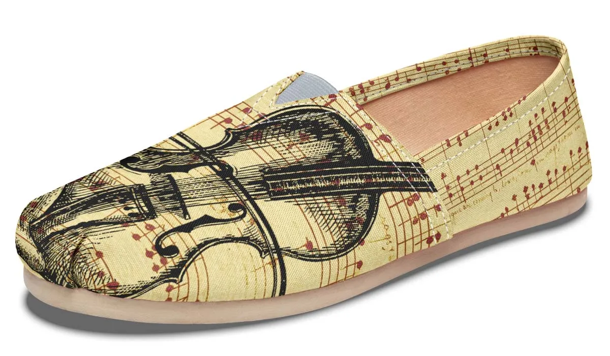 Violin Sketch Casual Shoes
