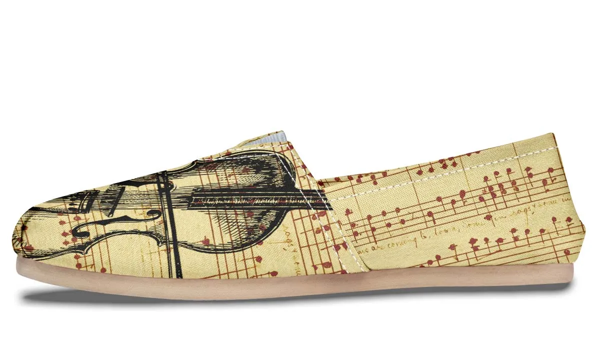 Violin Sketch Casual Shoes