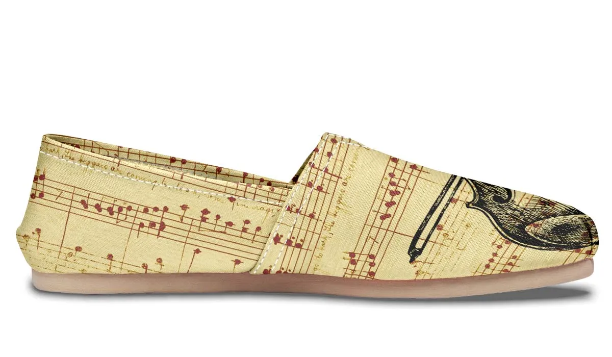 Violin Sketch Casual Shoes