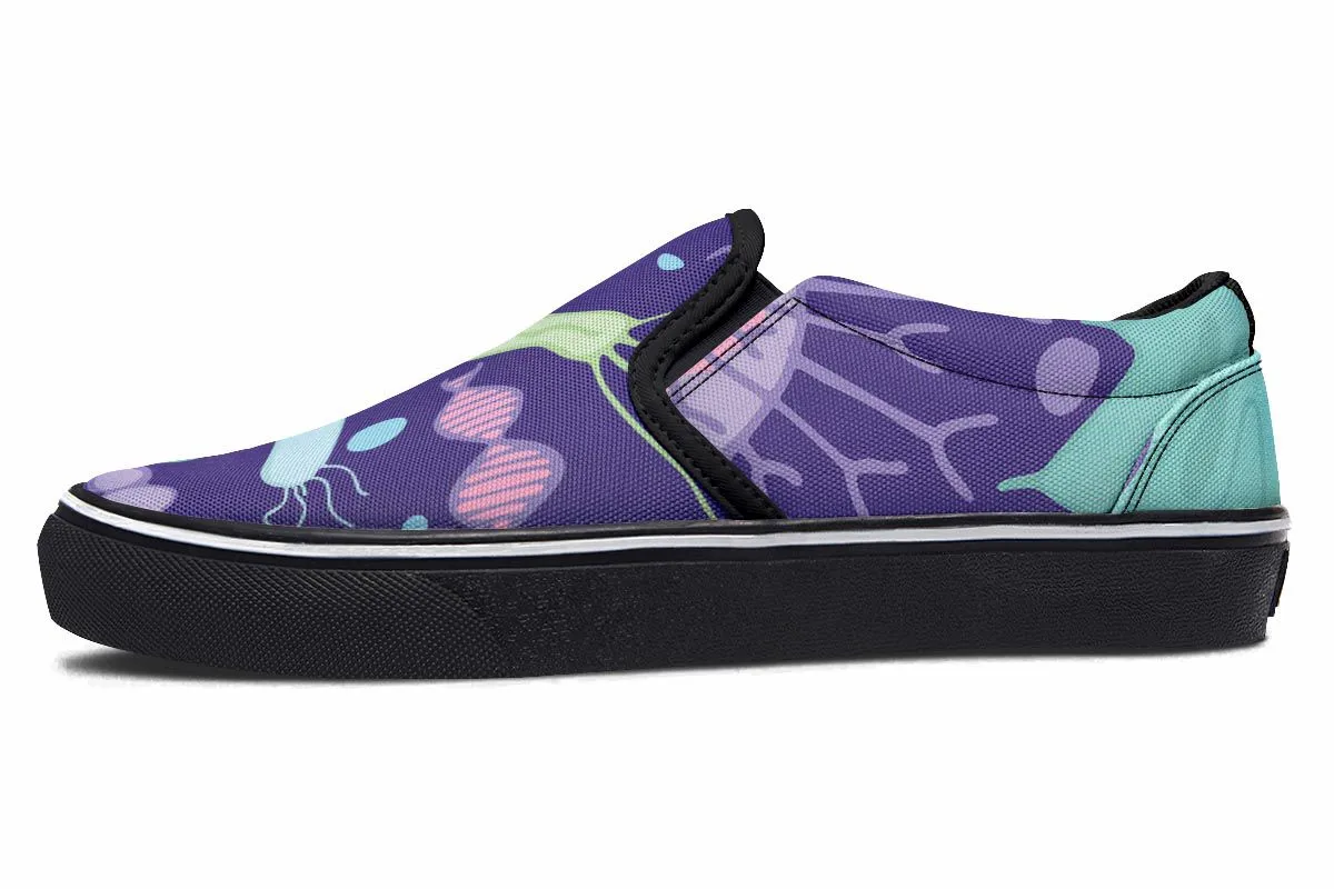 Virus And Bacteria Slip-On Shoes