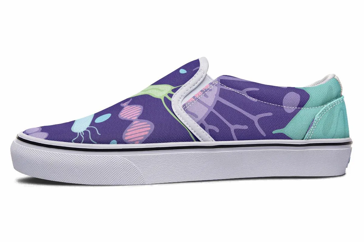 Virus And Bacteria Slip-On Shoes
