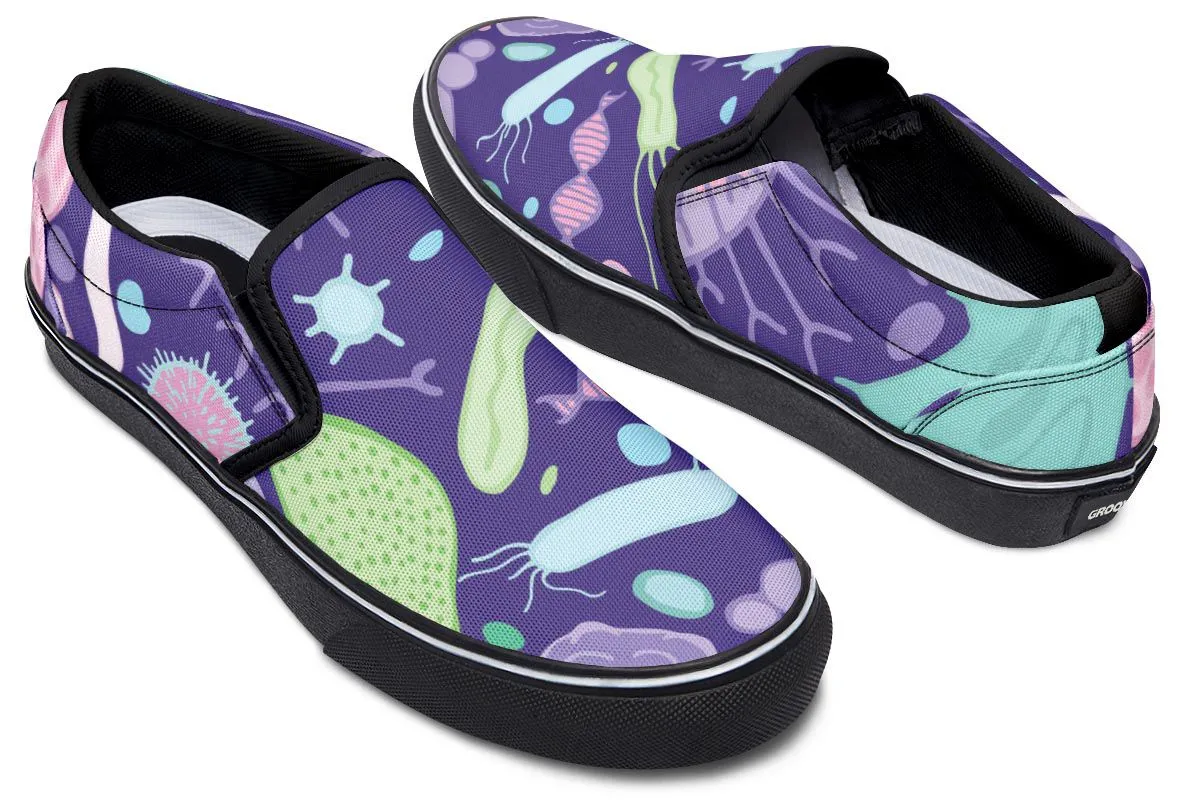 Virus And Bacteria Slip-On Shoes