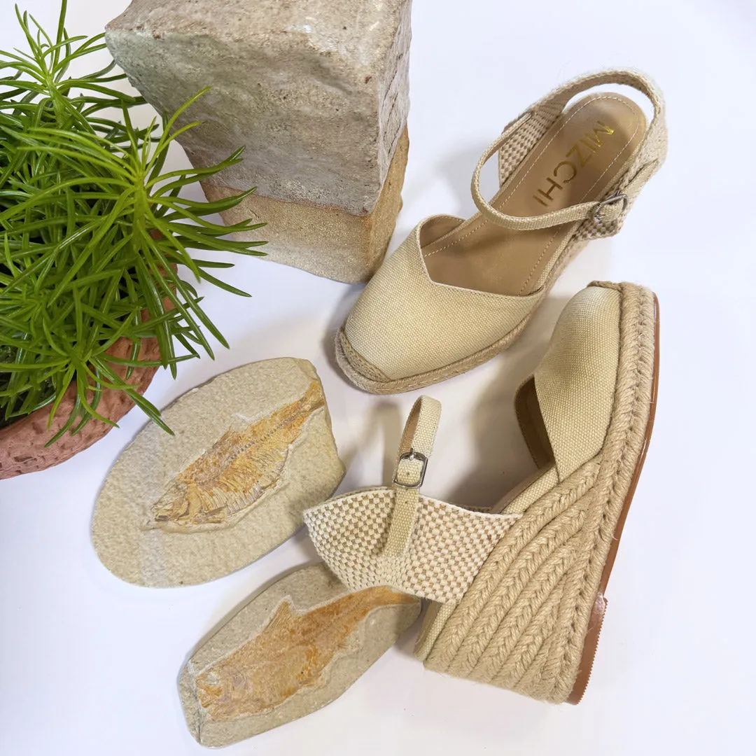 *VITTORIA - black ankle strap espadrilles
