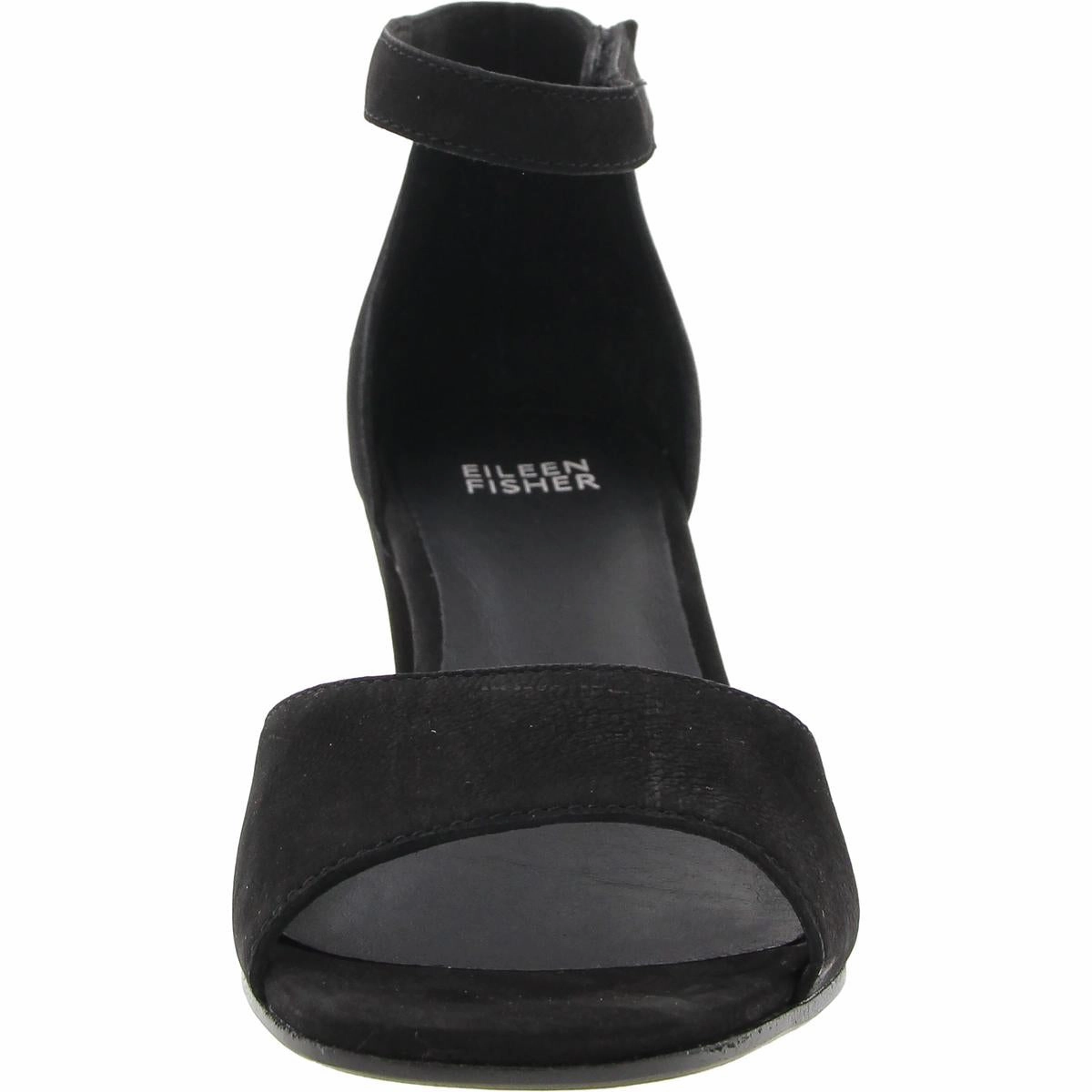 Viva Womens Leather Ankle Strap Heels