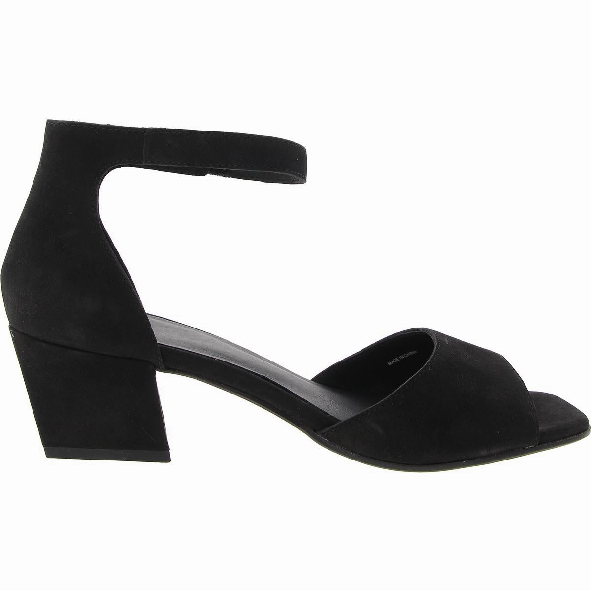 Viva Womens Leather Ankle Strap Heels