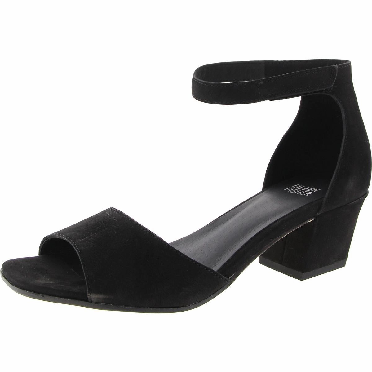 Viva Womens Leather Ankle Strap Heels