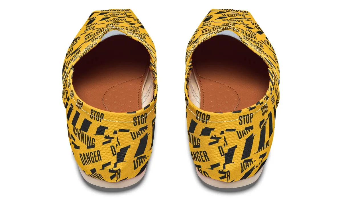 Warning Tape Casual Shoes