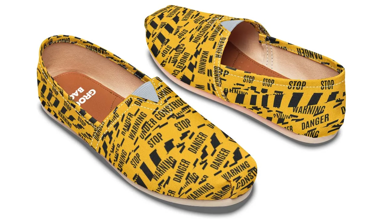 Warning Tape Casual Shoes