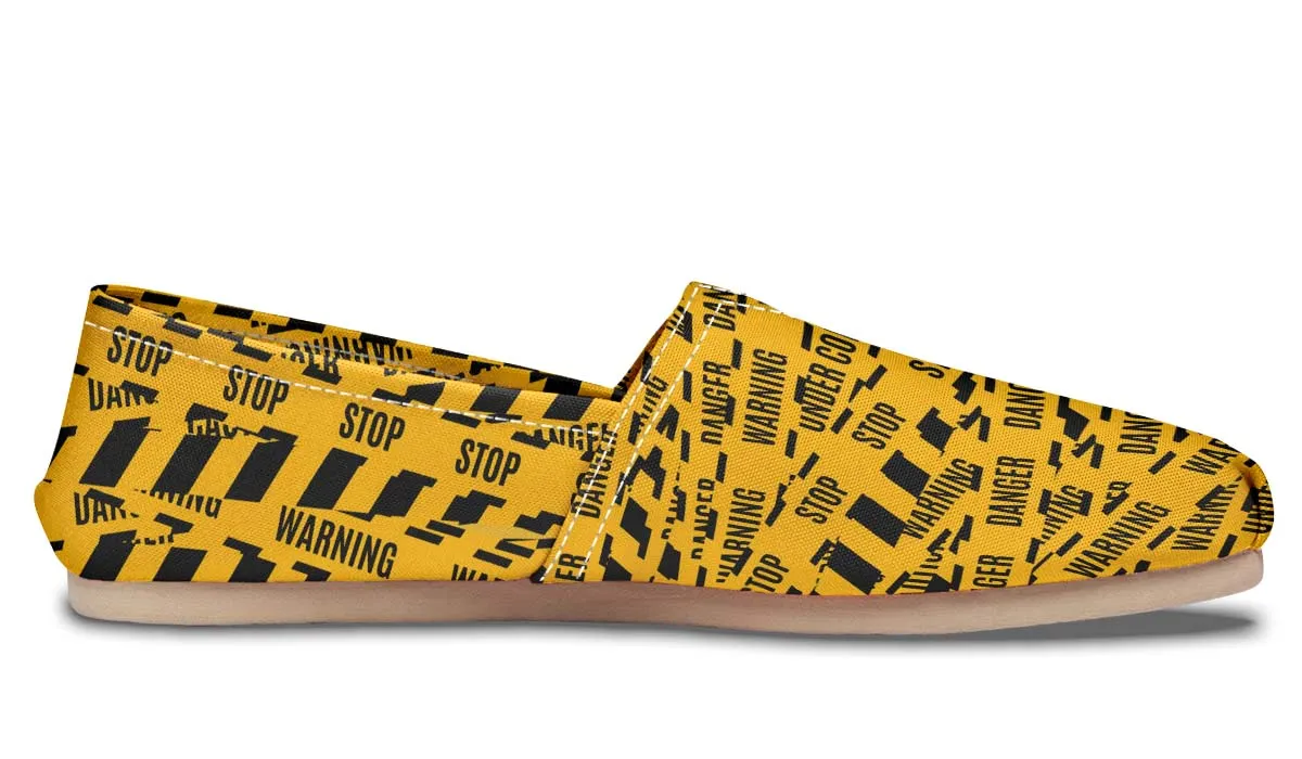 Warning Tape Casual Shoes