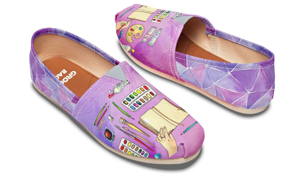 Watercolor Casual Shoes