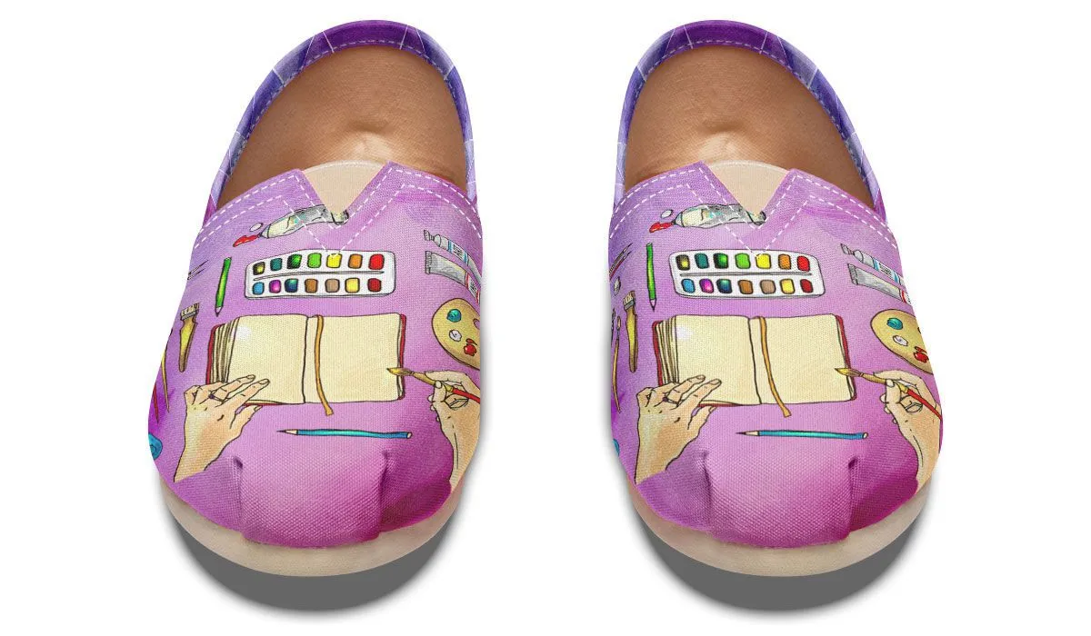 Watercolor Casual Shoes