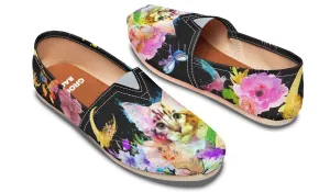 Watercolor Cat Maine Coon Casual Shoes