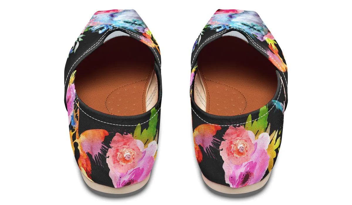 Watercolor Cat Persian Casual Shoes