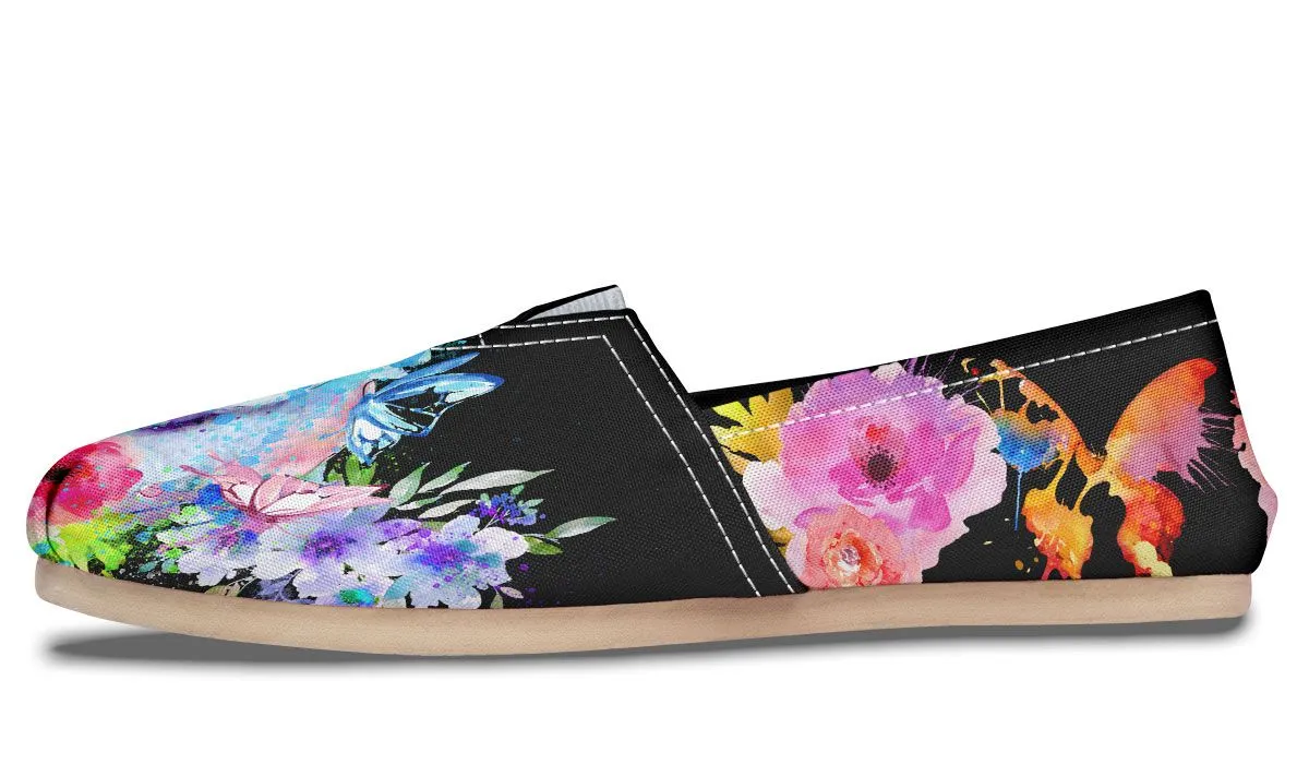 Watercolor Cat Persian Casual Shoes