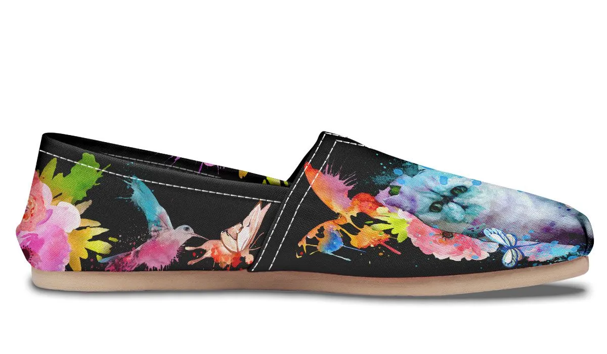 Watercolor Cat Persian Casual Shoes