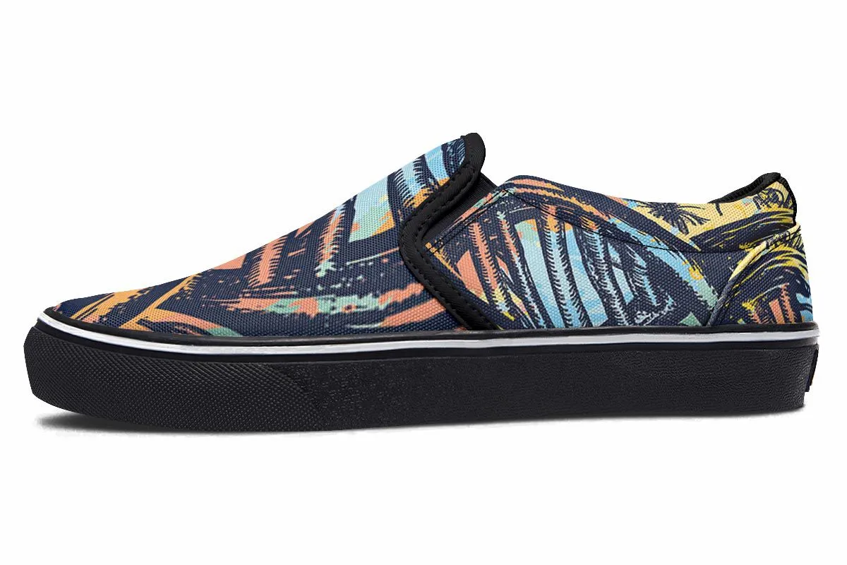 Watercolor D N A Chain Slip-On Shoes