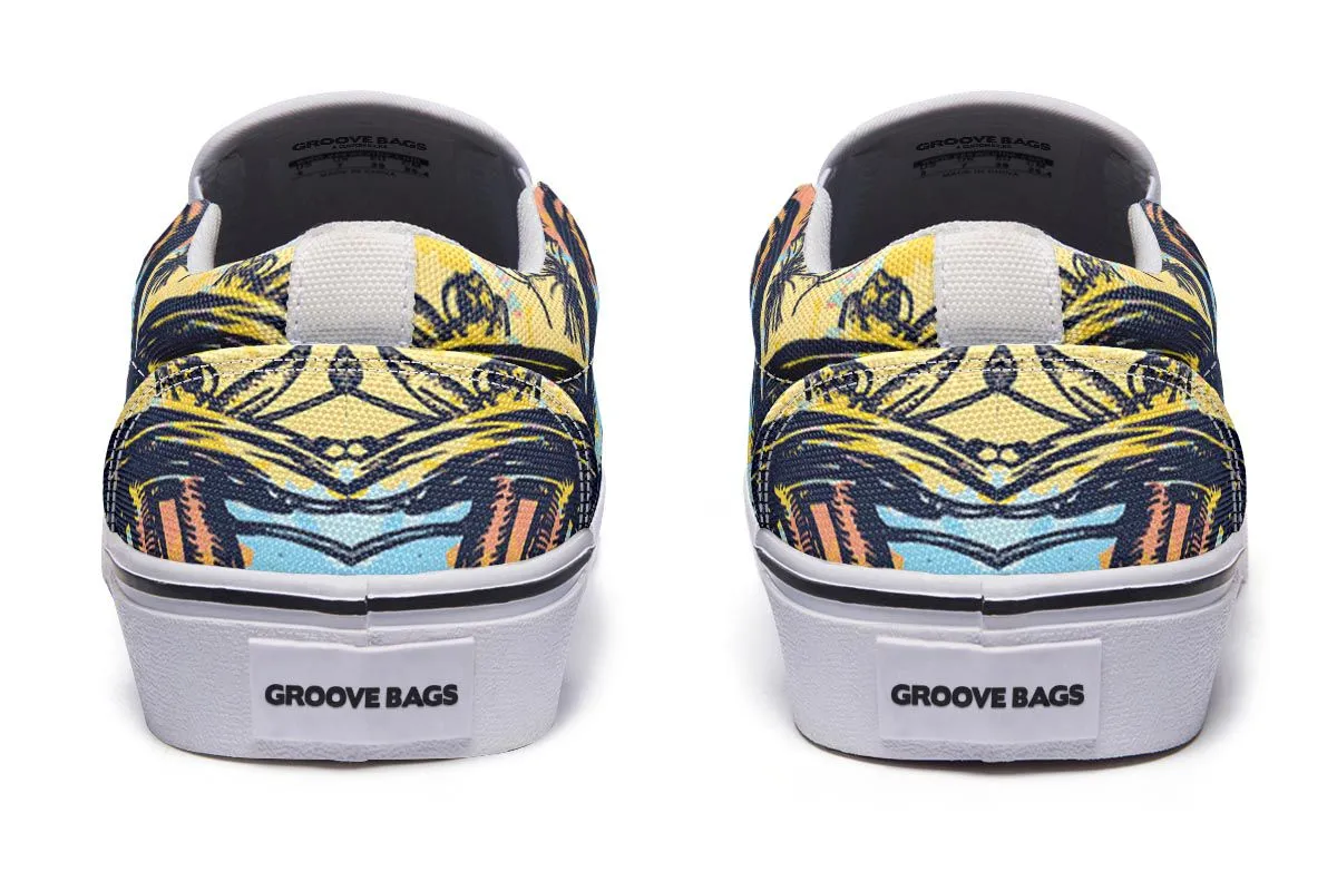 Watercolor D N A Chain Slip-On Shoes