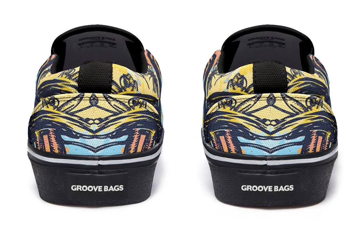 Watercolor D N A Chain Slip-On Shoes