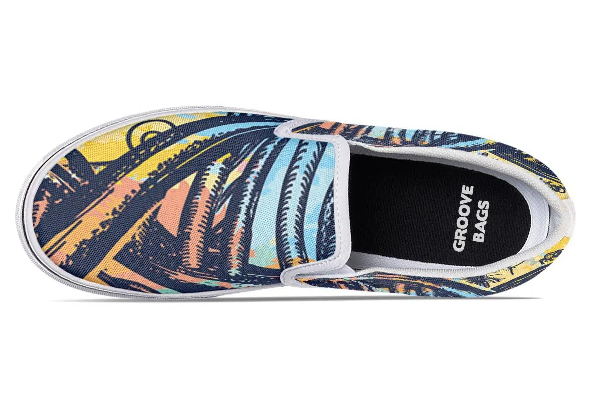 Watercolor D N A Chain Slip-On Shoes
