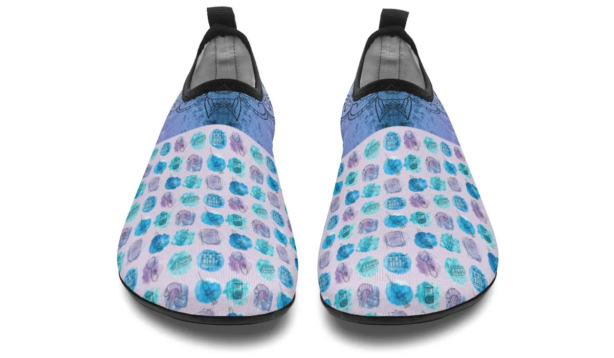 Watercolor Medical Set Aqua Barefoot Shoes