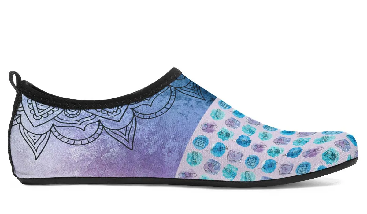 Watercolor Medical Set Aqua Barefoot Shoes