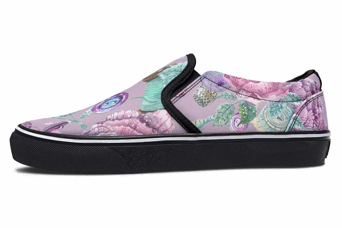Watercolor Sewing Slip-On Shoes