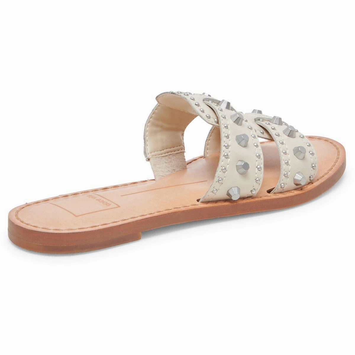 Wesla Stud Womens Studded Leather Slide Sandals